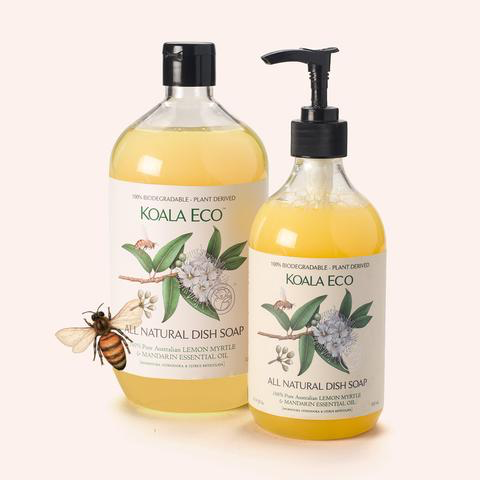 So good we doubled the size: Lemon Myrtle and Mandarin Dish Soap now in one-litre bottles
