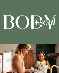 Body and Soul cover with a woman and child in a kitchen.