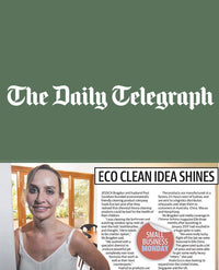 Daily Telegraph clipping featuring Jessica Bragdon and eco friendly cleaning ideas.