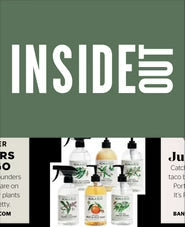 Koala Eco products with botanical labels on a green and black background.