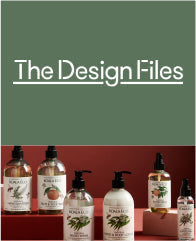 Koala Eco products with botanical labels on display.